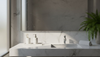 Luxury marble bathroom vanity set arrangement
