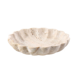 Travertine Scallop Tray