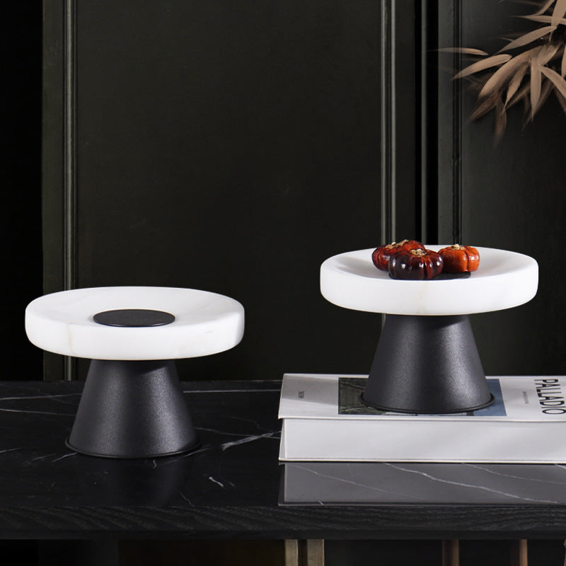 White Travertine Pedestal Stand