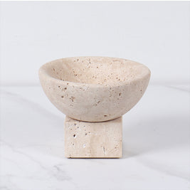 Travertin Mini Sokkel Kom