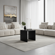 Table 1 V2 - Luxe Natuursteen Bijzettafel – Minimalistisch Sculpturaal Design