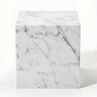 Table 1 V2 - Luxe Natuursteen Bijzettafel – Minimalistisch Sculpturaal Design