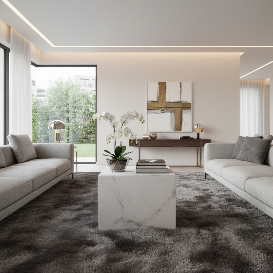 Table 1 V2 - Luxe Natuursteen Bijzettafel – Minimalistisch Sculpturaal Design