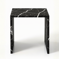 Table 1 V2 - Luxe Natuursteen Bijzettafel – Minimalistisch Sculpturaal Design