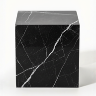 Table 1 V2 - Luxe Natuursteen Bijzettafel – Minimalistisch Sculpturaal Design