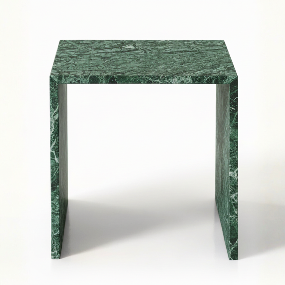 Table 1 V2 - Luxe Natuursteen Bijzettafel – Minimalistisch Sculpturaal Design