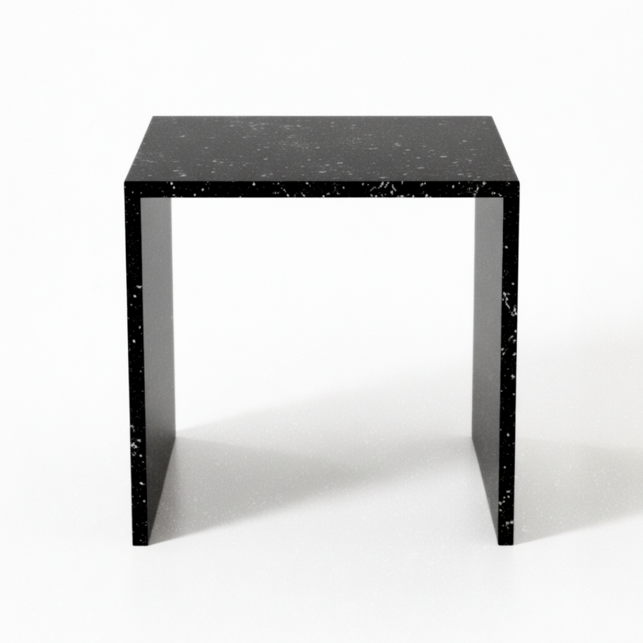Table 1 V2 - Luxe Natuursteen Bijzettafel – Minimalistisch Sculpturaal Design
