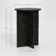 Verano Natuursteen Bijzettafel – Luxe Rond Design