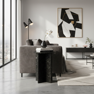 Verano Natuursteen Bijzettafel – Luxe Rond Design