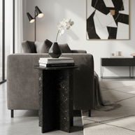 Verano Natuursteen Bijzettafel – Luxe Rond Design