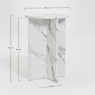 Verano Natuursteen Bijzettafel – Luxe Rond Design