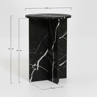 Verano Natuursteen Bijzettafel – Luxe Rond Design