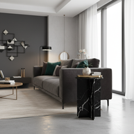 Verano Natuursteen Bijzettafel – Luxe Rond Design