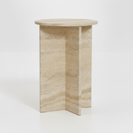 Verano Natuursteen Bijzettafel – Luxe Rond Design