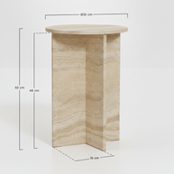 Verano Natuursteen Bijzettafel – Luxe Rond Design