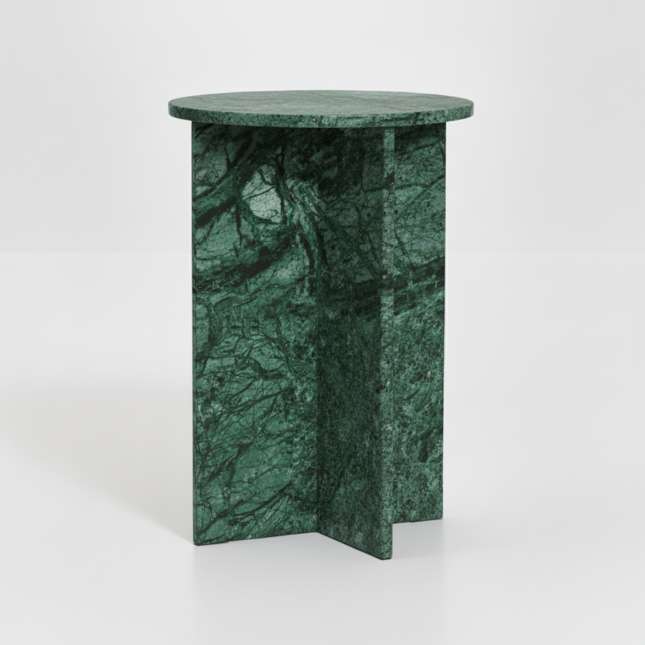 Verano Natuursteen Bijzettafel – Luxe Rond Design