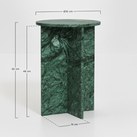 Verano Natuursteen Bijzettafel – Luxe Rond Design