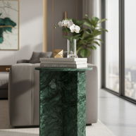 Verano Natuursteen Bijzettafel – Luxe Rond Design