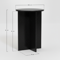 Verano Natuursteen Bijzettafel – Luxe Rond Design