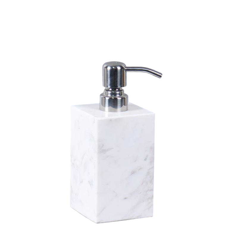 Luxury Marble Soap Dispenser – 1kg Solid Stone with Metal Pump