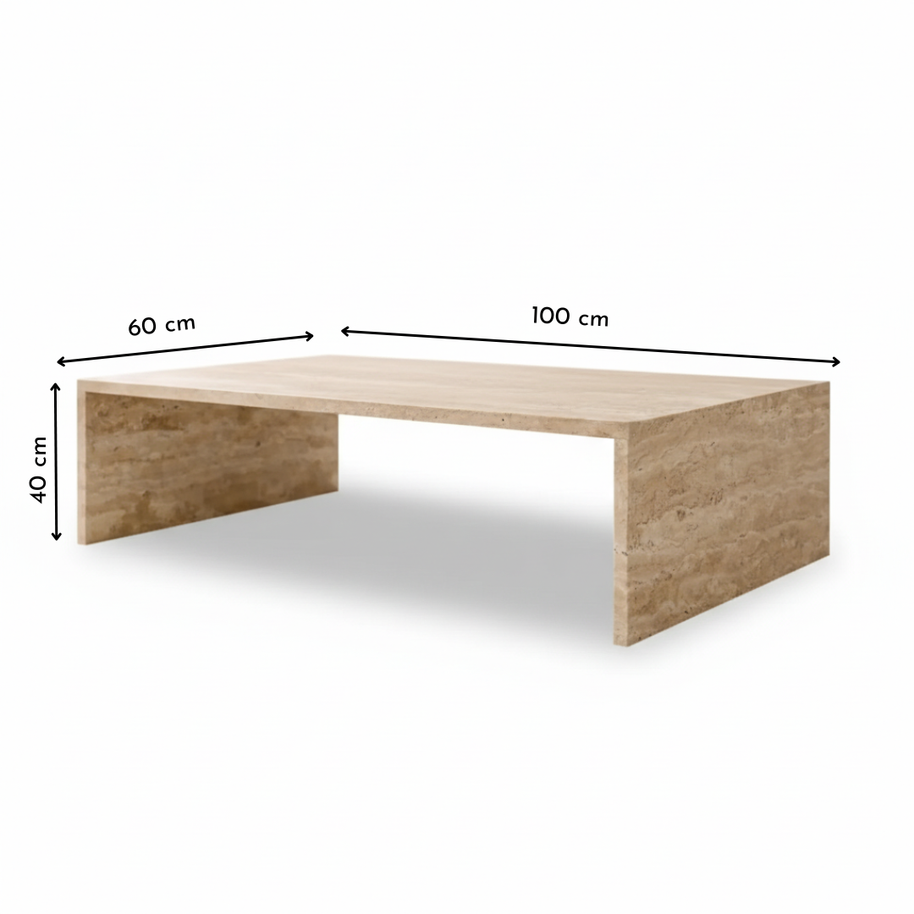 Lioro Natuursteen Salontafel – Strak Minimalistisch Design