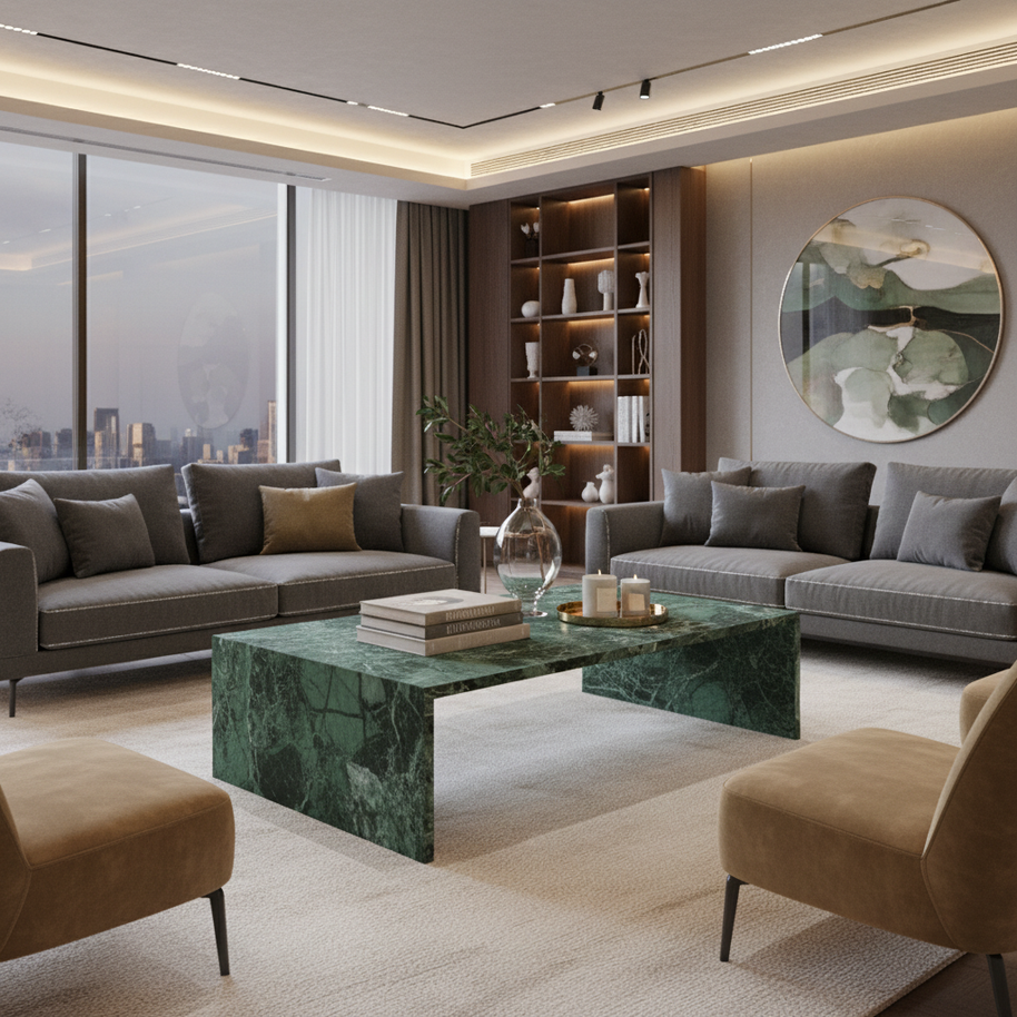 Lioro Natuursteen Salontafel – Strak Minimalistisch Design