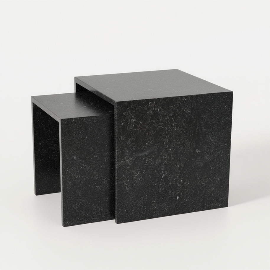 Table 2 V2 (2) - Alba Natuursteen Bijzettafels – Set van 2 | Portugees Design