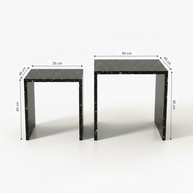 Table 2 V2 (2) - Alba Natuursteen Bijzettafels – Set van 2 | Portugees Design