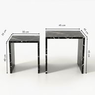 Table 2 V2 (2) - Alba Natuursteen Bijzettafels – Set van 2 | Portugees Design