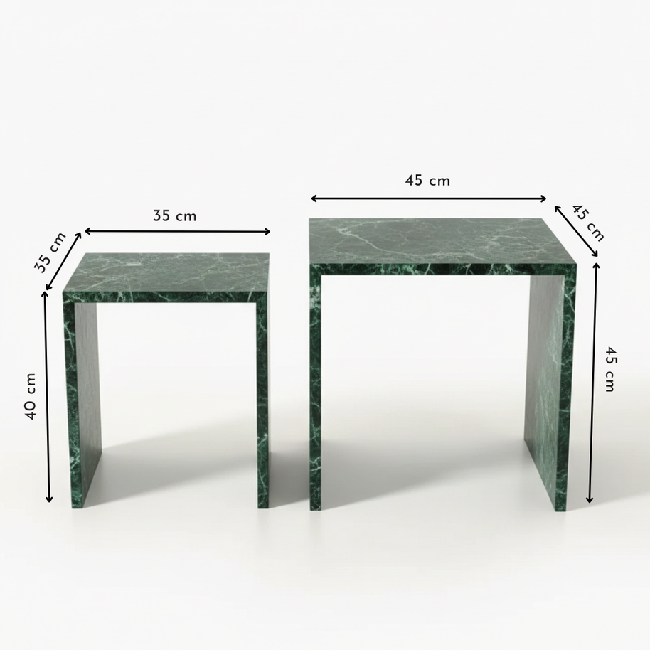 Table 2 V2 (2) - Alba Natuursteen Bijzettafels – Set van 2 | Portugees Design