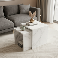 Table 2 V2 (2) - Alba Natuursteen Bijzettafels – Set van 2 | Portugees Design