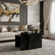 Table 2 V2 (2) - Alba Natuursteen Bijzettafels – Set van 2 | Portugees Design