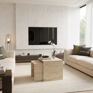 Table 2 V2 (2) - Alba Natuursteen Bijzettafels – Set van 2 | Portugees Design