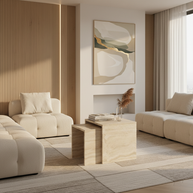 Table 2 V2 (2) - Alba Natuursteen Bijzettafels – Set van 2 | Portugees Design