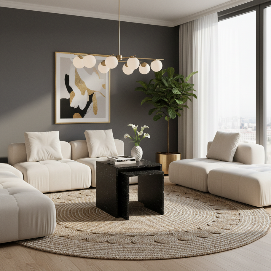 Table 2 V2 (2) - Alba Natuursteen Bijzettafels – Set van 2 | Portugees Design