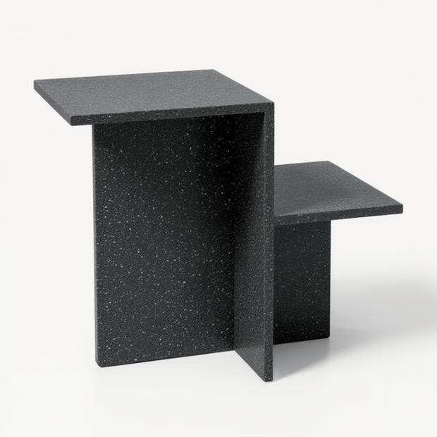 Table 3 V2 - Noiré Natuursteen Bijzettafel – Luxe Minimalistisch Design