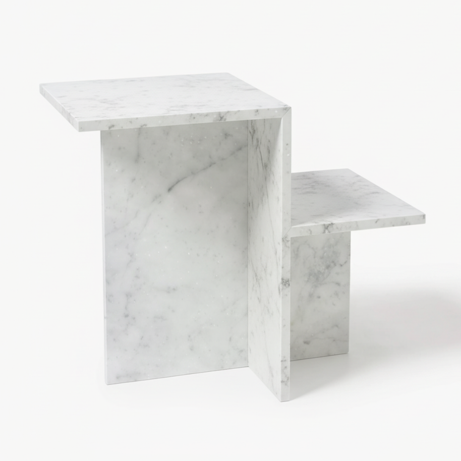 Table 3 V2 - Noiré Natuursteen Bijzettafel – Luxe Minimalistisch Design