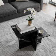 Table 3 V2 - Noiré Natuursteen Bijzettafel – Luxe Minimalistisch Design