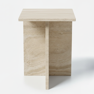 Table 3 V2 - Noiré Natuursteen Bijzettafel – Luxe Minimalistisch Design