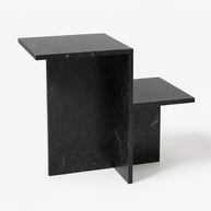 Table 3 V2 - Noiré Natuursteen Bijzettafel – Luxe Minimalistisch Design
