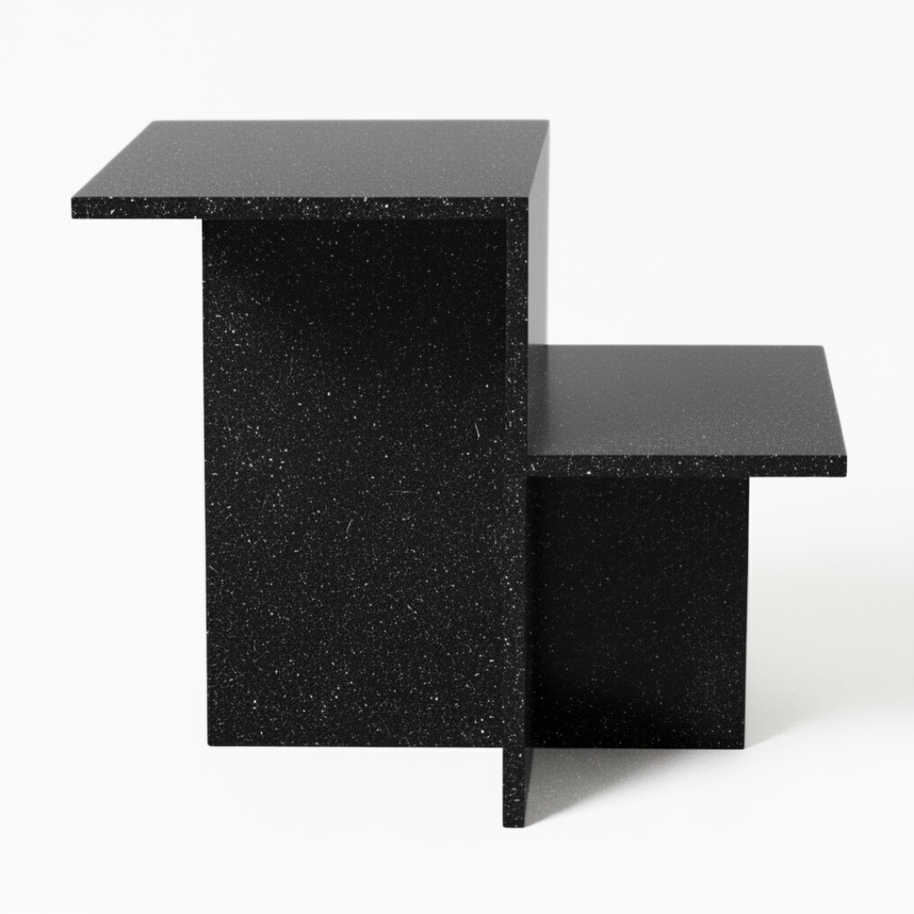 Table 3 V2 - Noiré Natuursteen Bijzettafel – Luxe Minimalistisch Design