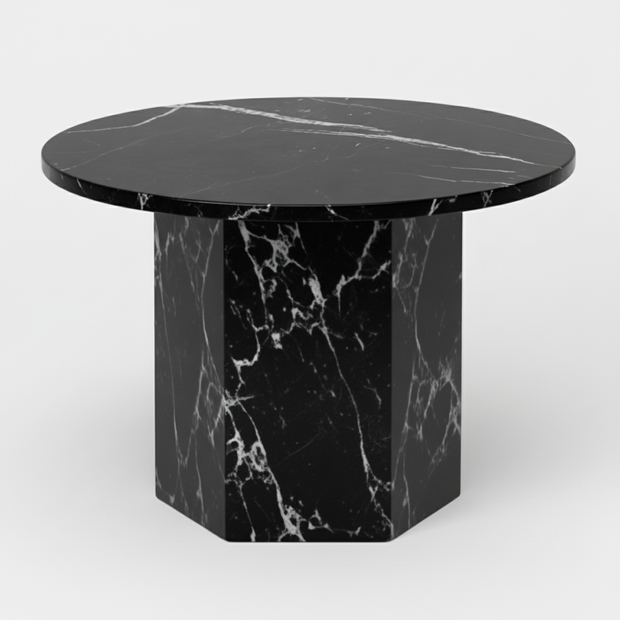 Lunaro Naturstein Couchtisch – Zeitloses Rundes Design