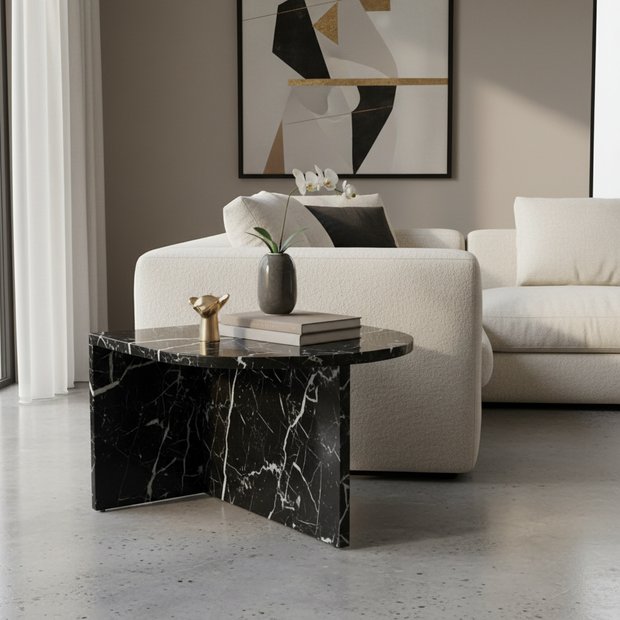 Valero Naturstein Couchtisch – Modernes Design