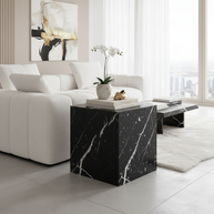 Montero Natuursteen Bijzettafel – Minimalistisch Kubus Design