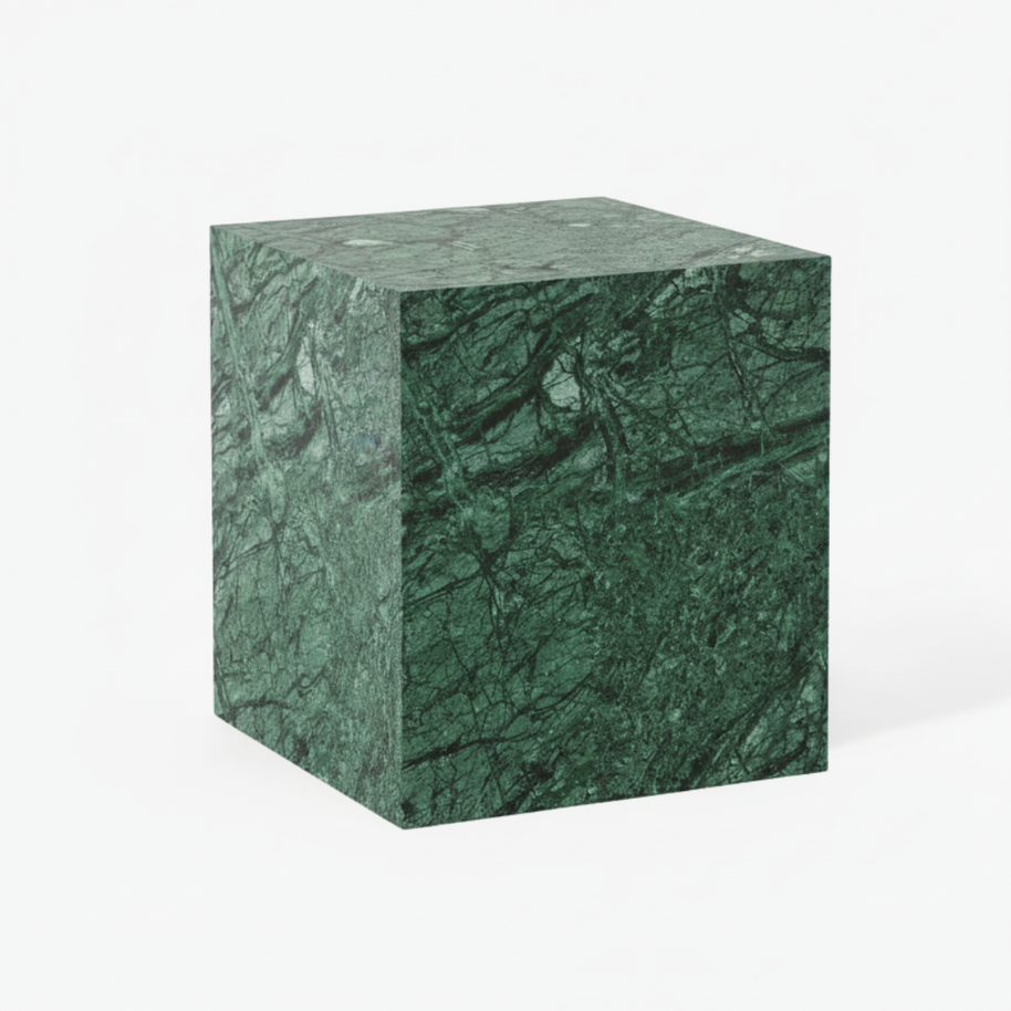 Montero Natuursteen Bijzettafel – Minimalistisch Kubus Design