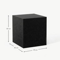 Montero Natuursteen Bijzettafel – Minimalistisch Kubus Design