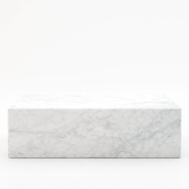 Rechteckiger Marmorkaffeetisch Blocco – Bianco Carrara CD CHIARO