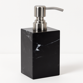 Luxury Marble Soap Dispenser – 1kg Solid Stone with Metal Pump