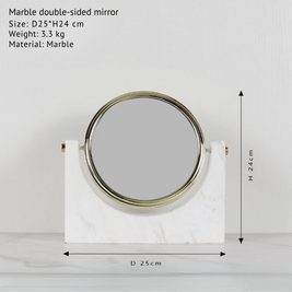 Luxury Marble Double-Sided Mirror