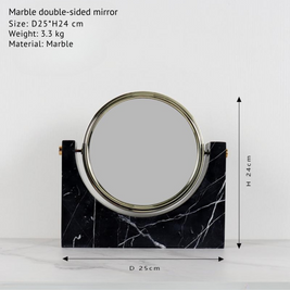 Luxury Marble Double-Sided Mirror